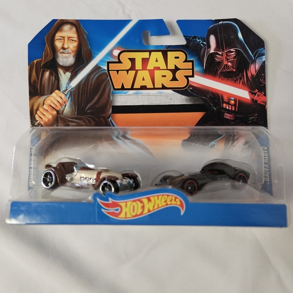 Star Wars Other - Hot Wheels Star Wars Obi-Wan Kenobi vs Darth‎ Vader Character Car (2-Pack)